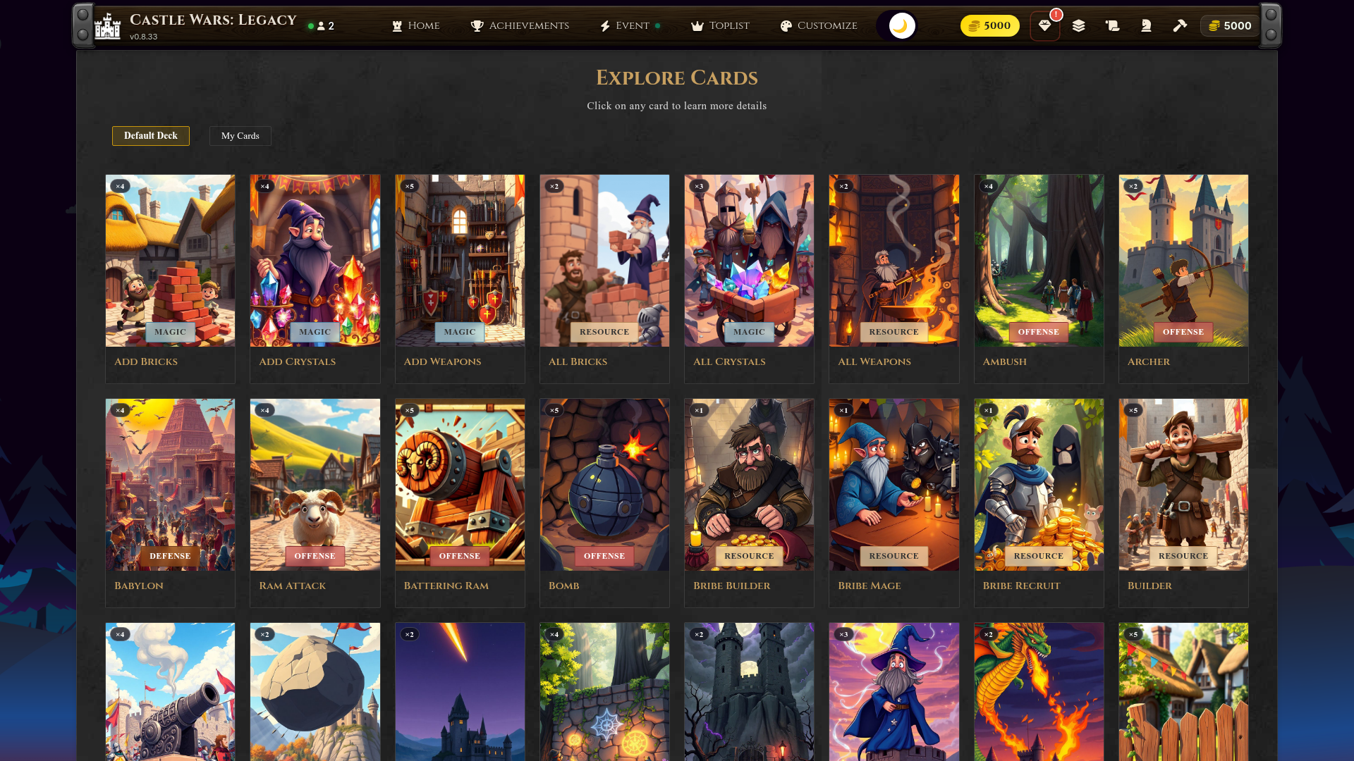 Custom deck builder