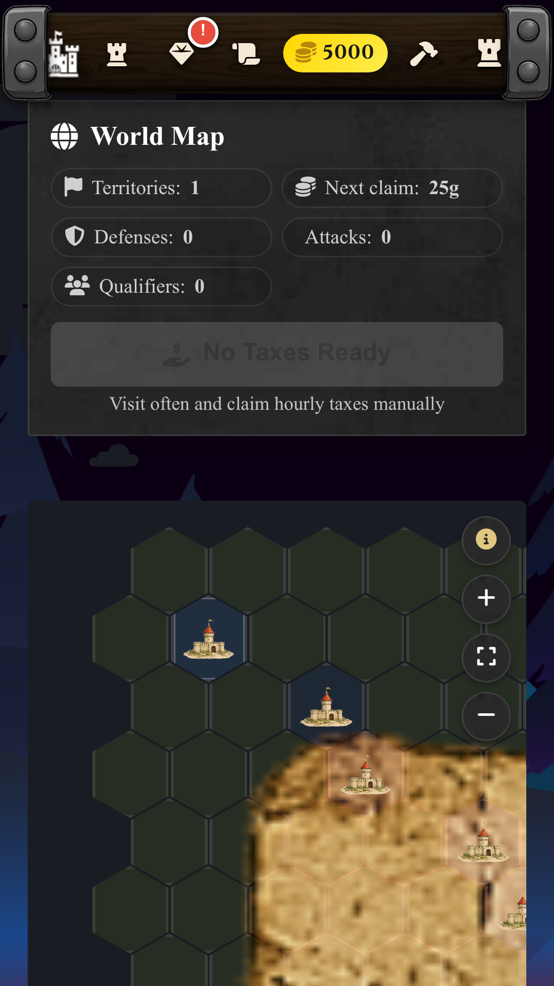 World map on phone